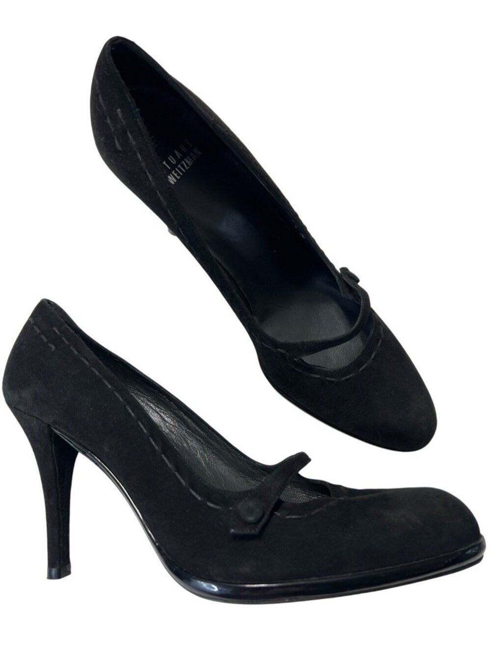 Stuart Weitzman Suede Mary Jane Pumps